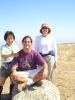 Shigeyo, Danny & Kim soaking up some rays